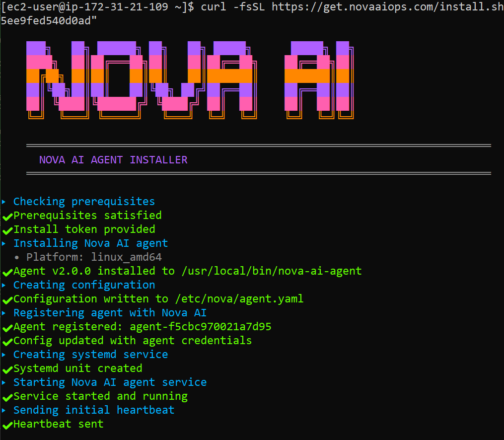 Install Nova AI Agent